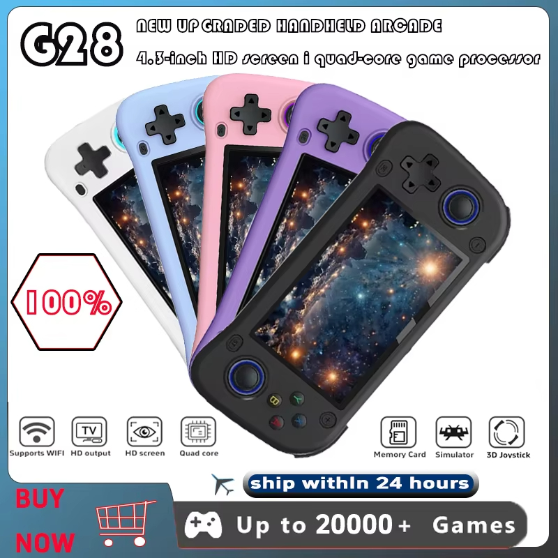 Retro Gaming Handheld Console - G28 레트로 휴대용 비디오 게임 콘솔
