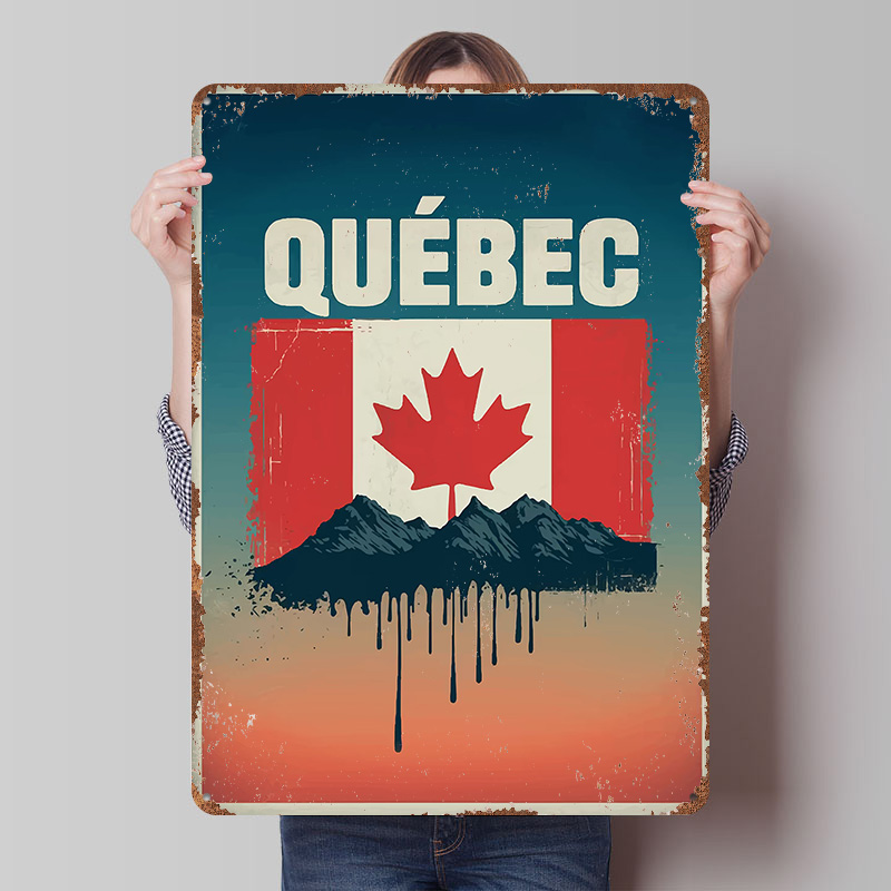 Retro Gaming Quebec - 퀘벡 여행 인쇄 포스터 맞춤형 벽