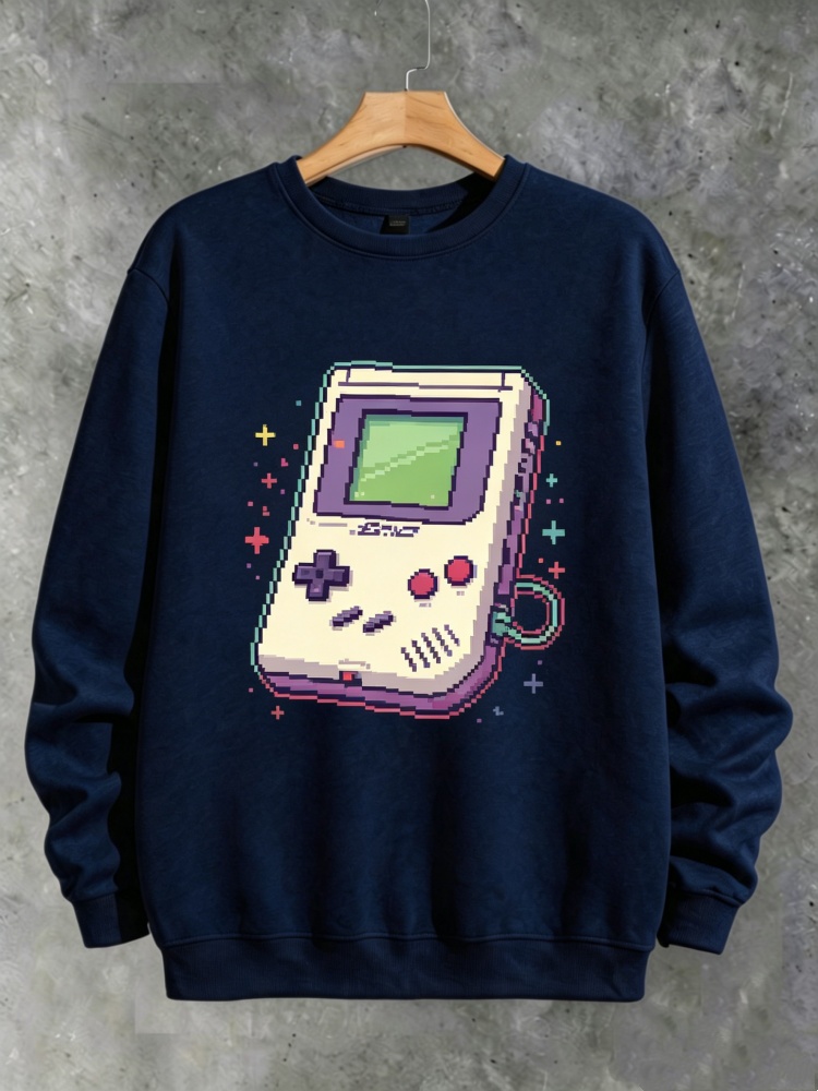 Retro Gaming Shops - 남성용 레트로 게임 콘솔 스웨트셔츠 8비트