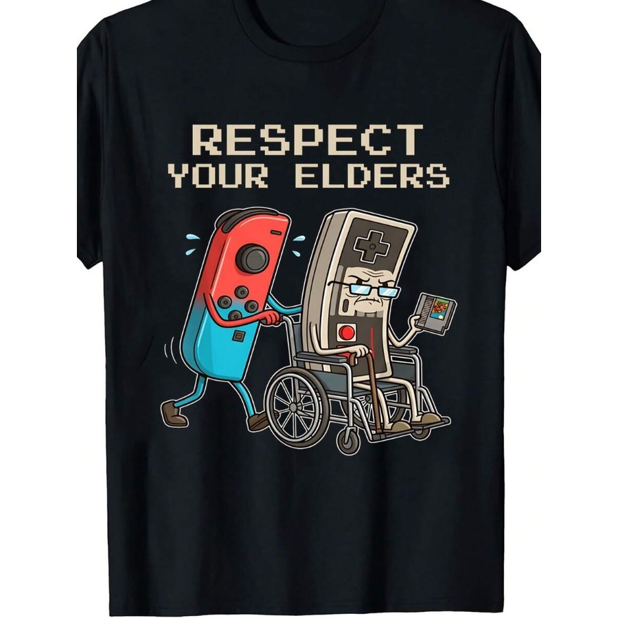 Retro Gaming Shops - 【신상품】Respect Your Elders Retro Gaming Tee