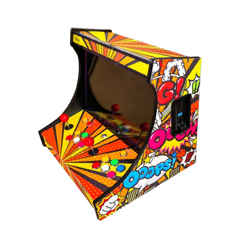 Retro Gaming Cabinet - 19인치 LCD 바탑, 2인용 아케이드 비디오