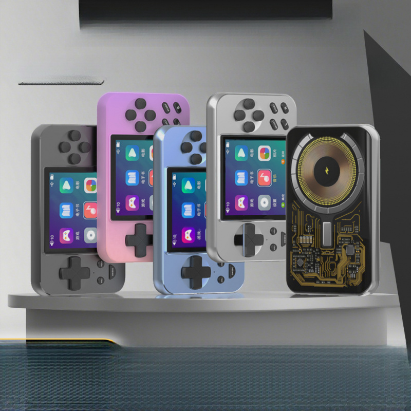 새로운 L9 휴대용 게임 콘솔, 마그네틱 무선 충전 보 - Retro Gaming Handheld Console 리뷰 및 가격