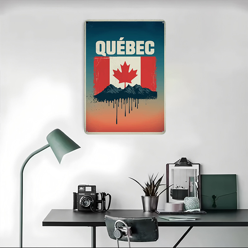 퀘벡 여행 인쇄 포스터 맞춤형 벽 예술 레트로 빈티지  - Retro Gaming Quebec 리뷰 및 가격