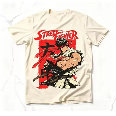 남성용 티셔츠 스트리트 파이터 류 레트로 게임 티셔츠  - Retro Gaming Shops 리뷰 및 가격