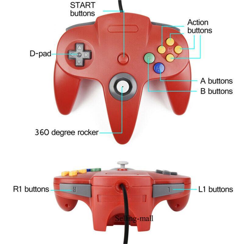 N64 컨트롤러 클래식 USB 유선 원격 게임 패드 게 - Retro Gaming Mac 리뷰 및 가격