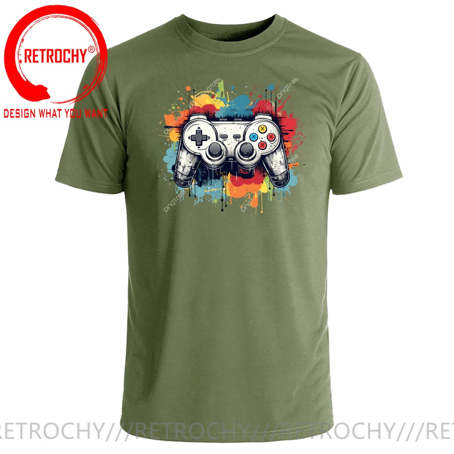 레트로 게이머 디스트레스드 게임 그래픽 티셔츠 남성 패 - Retro Gaming Shops 리뷰 및 가격