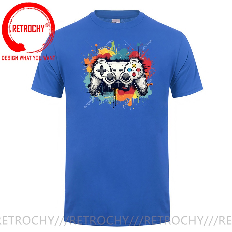 레트로 게이머 디스트레스드 게임 그래픽 티셔츠 남성 패 - Retro Gaming Shops 리뷰 및 가격